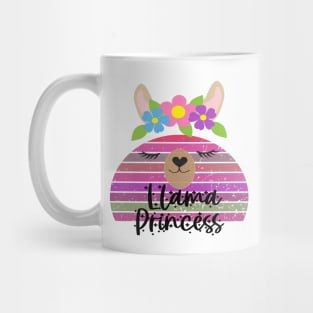 Vintage Llama Face Design - Mug